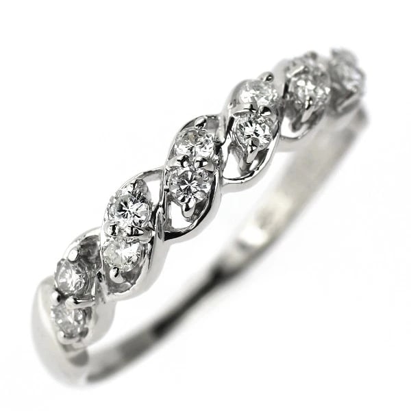 PT850 DIAMOND RING: Pt850 diamond ring Brand: None Type: ring Material: Pt850 Color: none Size: 5.25 US Accessories: None Accessories Notice: When purchasing pre-owned goods, please refer to the photos of the