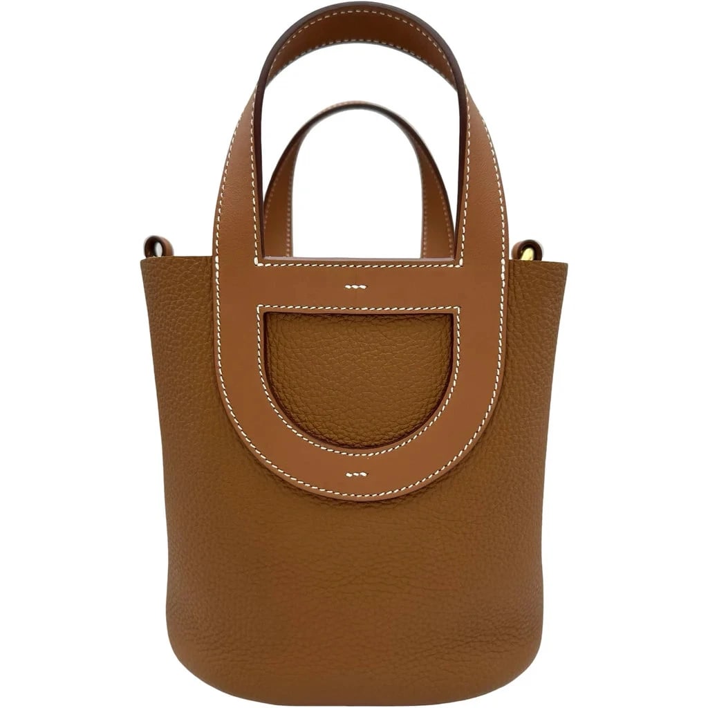 HERMES IN THE LOOP 18 W STAMP TOGO LEATHER HANDBAG (1 of 6)