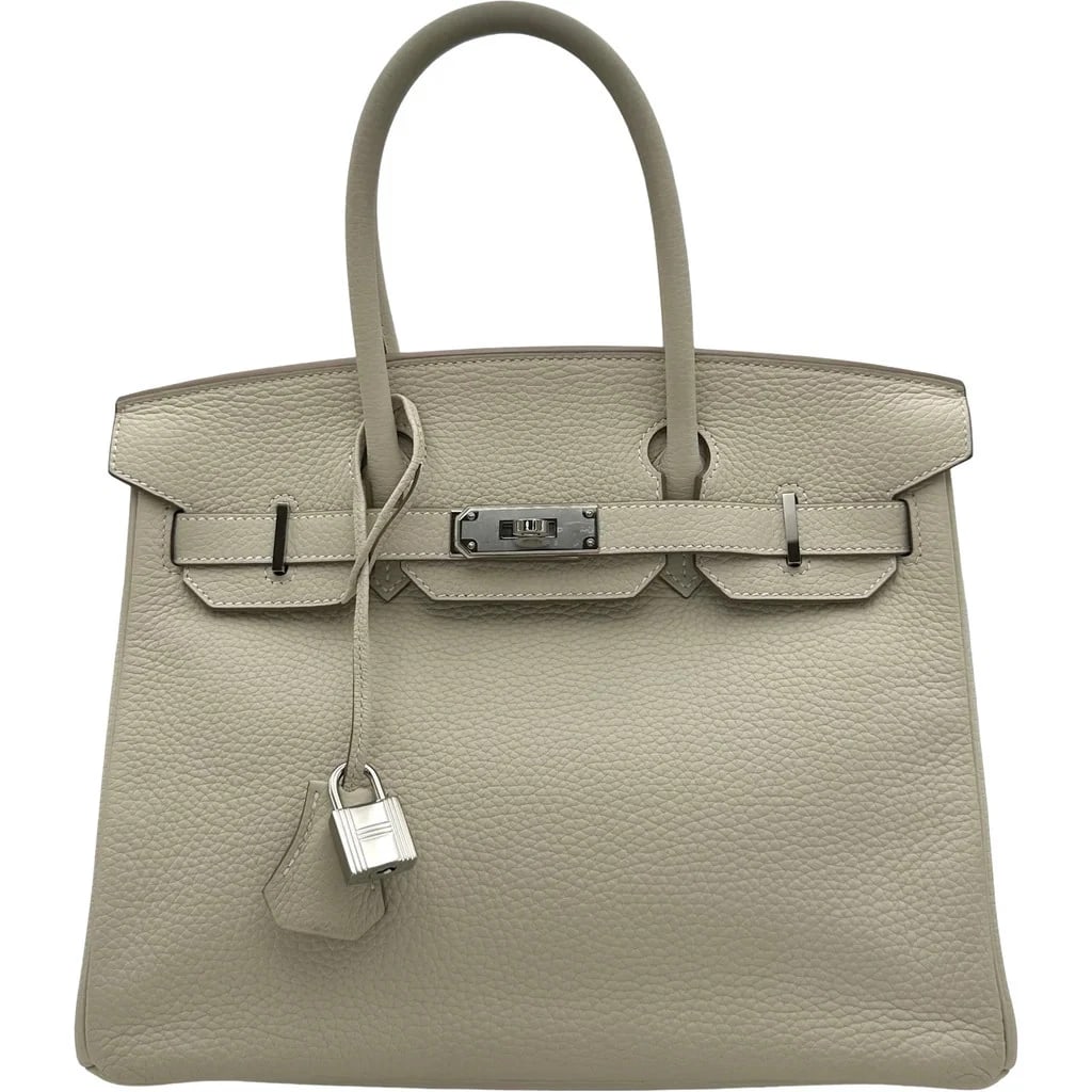 HERMES BIRKIN 30 Y STAMP CRAIE TOGO LEATHER HANDBAG (1 of 6)