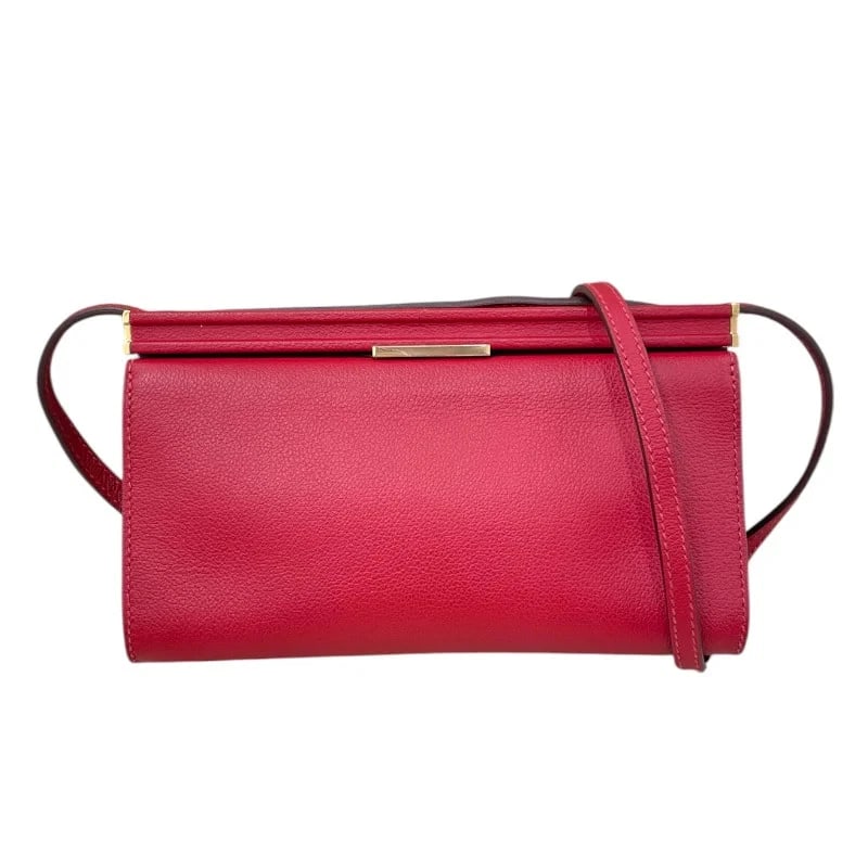 HERMES CLICK H21 SHOULDER BAG TOGO LEATHER ROUGE (1 of 7)
