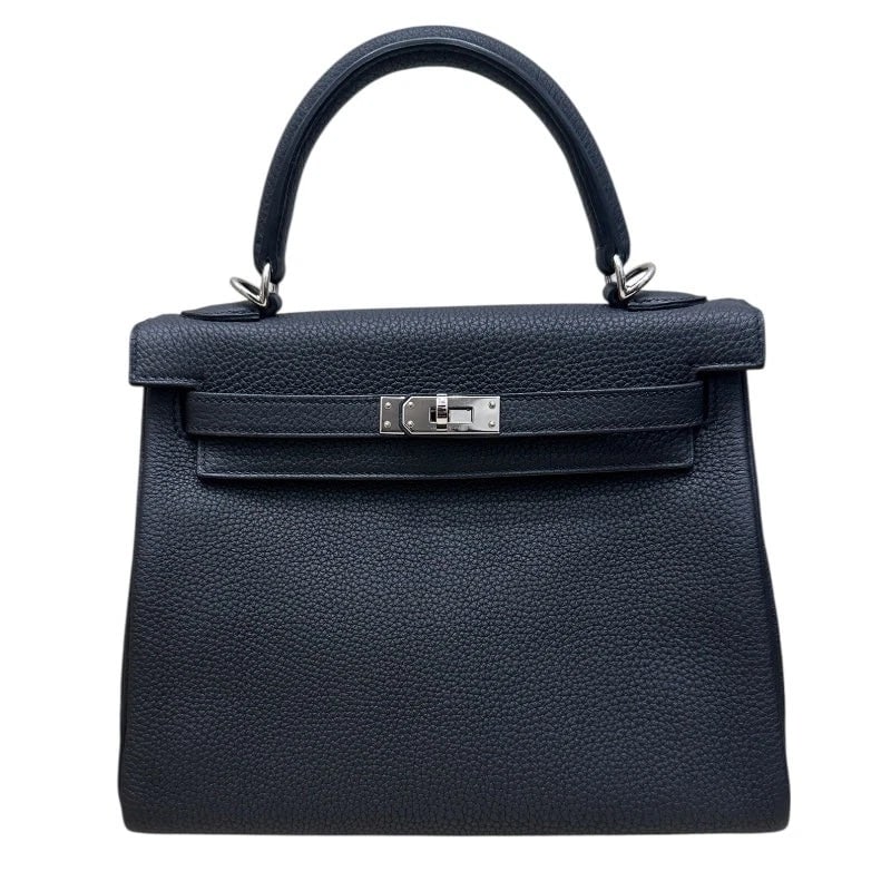 HERMES KELLY 28 HANDBAG BLACK TOGO LEATHER (1 of 6)