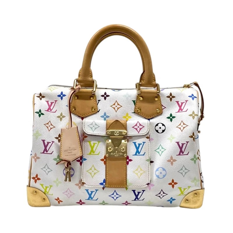 LOUIS VUITTON SPEEDY 30 MONOGRAM MULTICOLOR CANVAS HANDBAG (1 of 5)