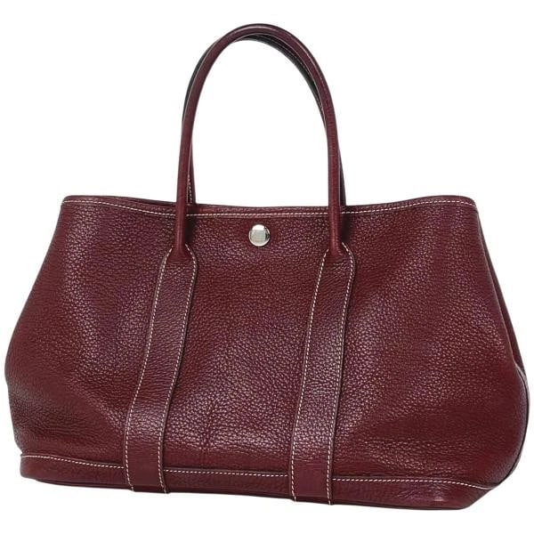 HERMES GARDEN PARTY TPM HANDBAG TOTE BAG: Hermes Garden Party TPM Handbag Tote Bag Brand: HERMES Type: Womwns Bag Material: Negonda Color: Rouge H Size: Width (approx.): 30cm cm Height (approx.): 21cm cm Depth (approx.): 14cm cm Accessor
