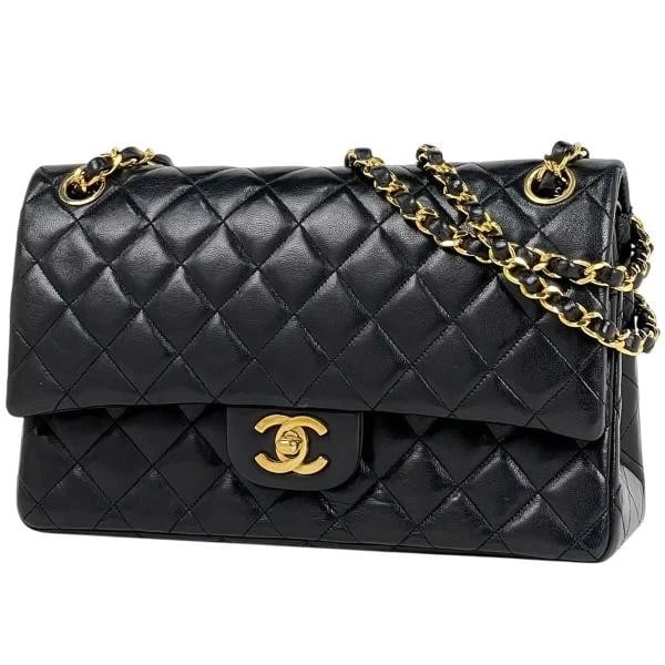 CHANEL COCO MARK W FLAP CHAIN SHOULDER BAG (1 of 7)