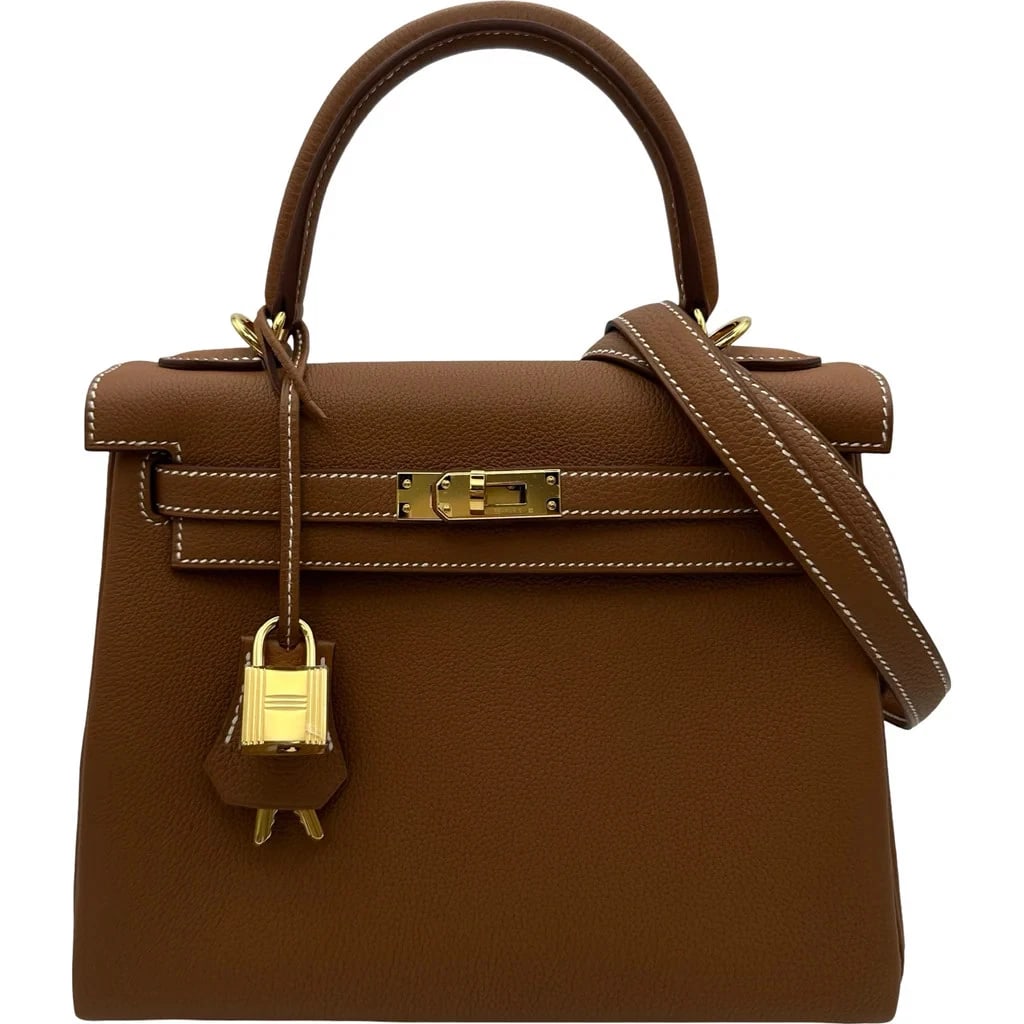 HERMES KELLY 25 HANDBAG TOGO LEATHER (1 of 8)