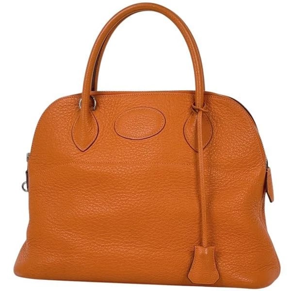 HERMES BOLIDE SHOULDER BAG TOGO ORANGE (1 of 7)