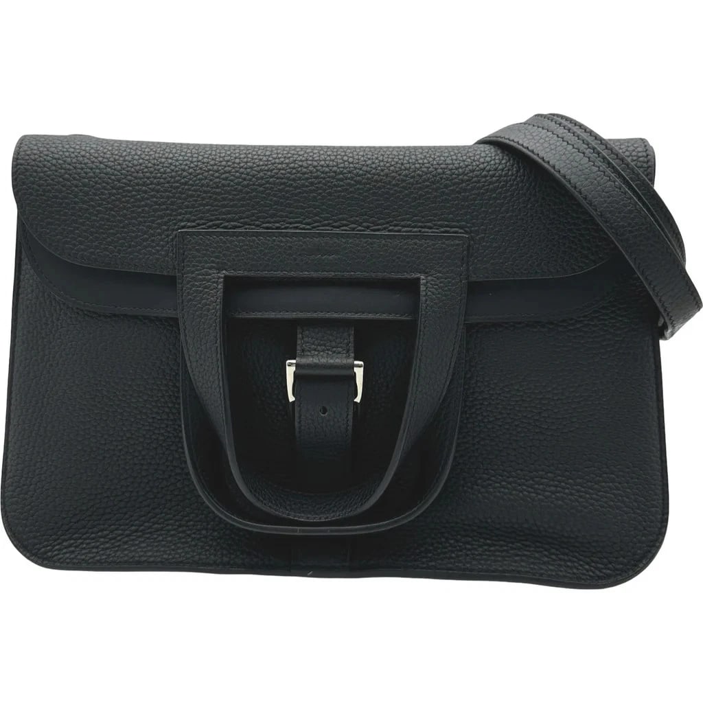 HERMES ARZAN 31 D STAMP BLACK TOGO SHOULDER BAG SILVER: HERMES Arzan 31 D Stamp Black Togo Shoulder Bag Silver Brand: HERMES Type: Womwns Bag Material: Taurillon Color: Black with silver hardware Size: Width (approx.): 31cm Height (approx.): 27cm Depth