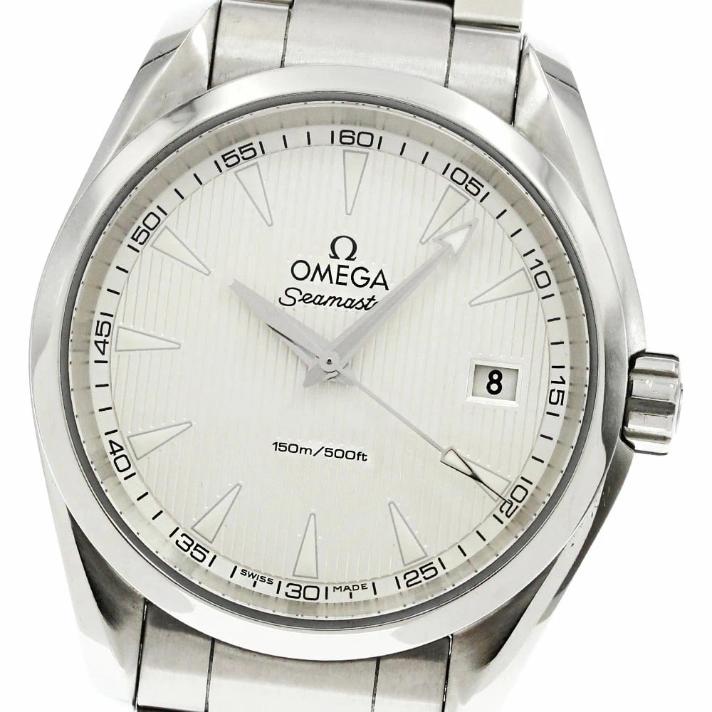 OMEGA SEAMASTER AQUA TERRA QUARTZ WATCH: Omega Seamaster Aqua Terra Quartz Watch Brand: Omega Type: wristwatch Material: Case Material: Stainless Steel Band Material: Stainless Steel Color: Dial Color silver Size: Case Diameter: 39mm bracele