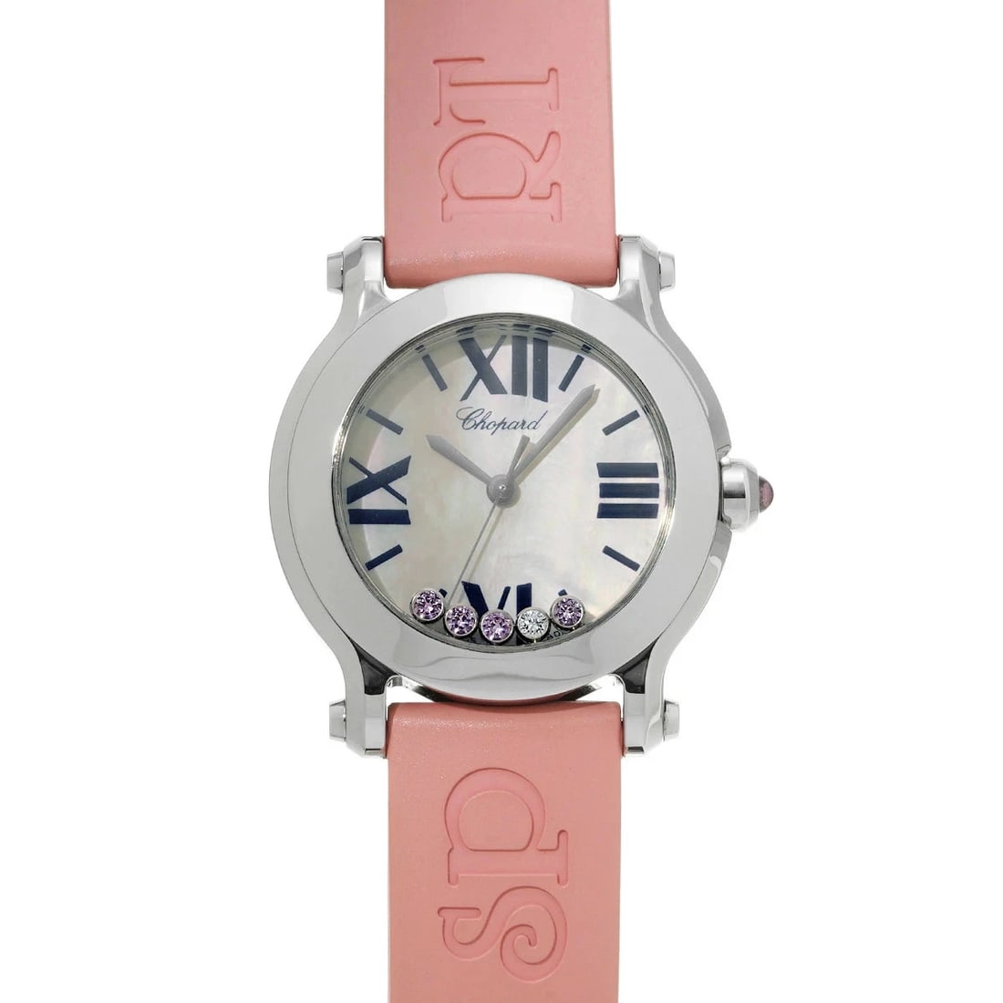 CHOPARD HAPPY SPORTS WHITE WATCH: CHOPARD Happy Sports White Watch Brand: CHOPARD Type: Wristwatch Material: Band MaterialStainless, Band MaterialStainless, Case MaterialCase MaterialSapphire Crystal Color: Dial Color white Size: Wris