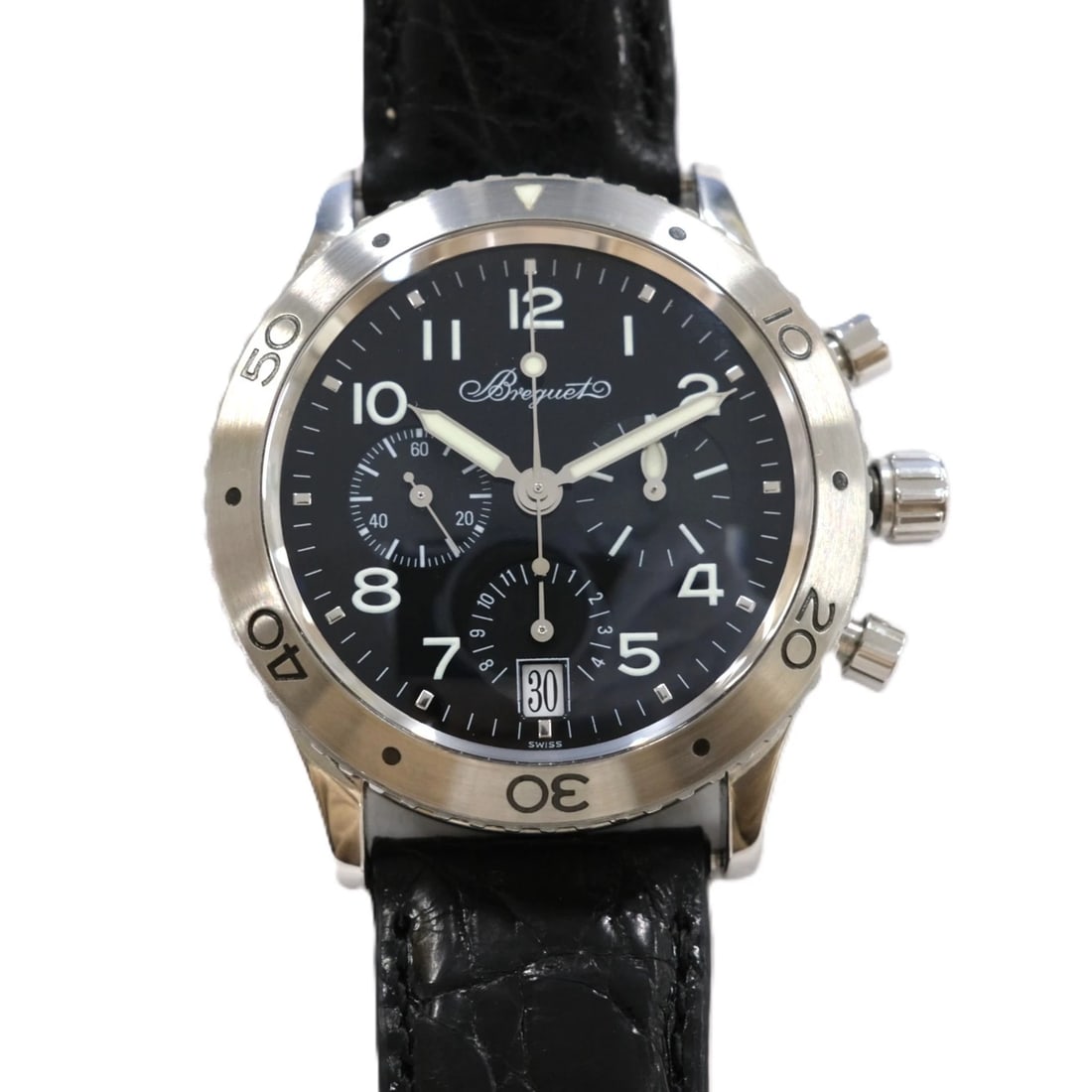 BREGUET TRANSATLANTIC WATCH: Breguet Transatlantic Watch Brand: Breguet Type: wristwatch Material: Stainless Steel Color: Dial Color Dark Gray Size: Size: 42mm (Width) Maximum Wrist Circumference: Approx. 19cm (Adjustable) Ac