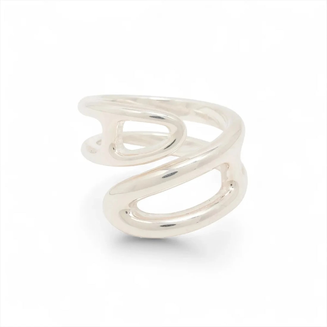HERMES CHAÎNE D'ANCRE PUNK TWIST RING 925 SILVER: "Hermes Chaîne d'Ancre punk twist Ring 925 Silver Brand: Hermes Type: Ring Material: 925 Silver, Color: Silver Size: 5.25 US Accessories: None Accessories Notice: When purchasing pre-owned