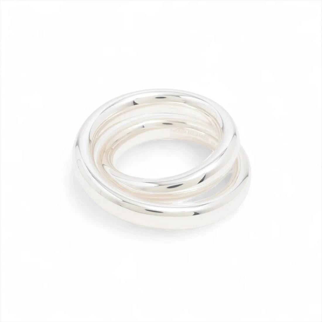HERMES VERTIGES RING 925 SILVER: "Hermes Vertiges Ring 925 Silver Brand: Hermes Type: Ring Material: 925, 925, Color: Silver Size: 5.5 - 5.75 US Accessories: None Accessories Notice: When purchasing pre-owned goods, pleas