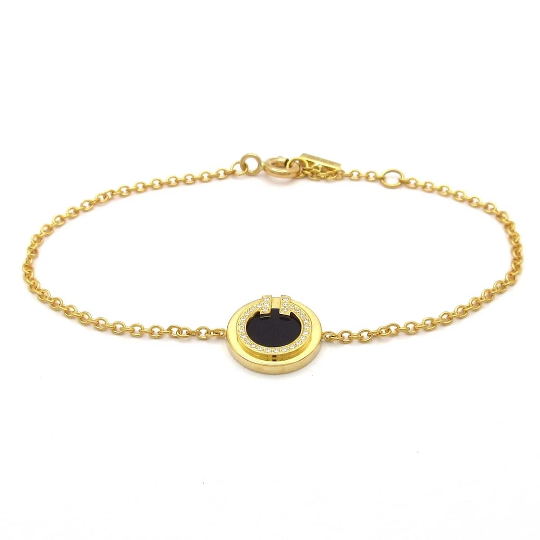 TIFFANY TTWO CIRCLE BRACELET YELLOW GOLD: TIFFANY TTWO CIRCLE BRACELET YELLOW GOLD Brand: Tiffany & Co. Type: BRACELET Material: K18YG, Color: Yellow Gold Size: Wrist circumference: Approximately 13 cm to 14.5 cm Total length: Approximately 1