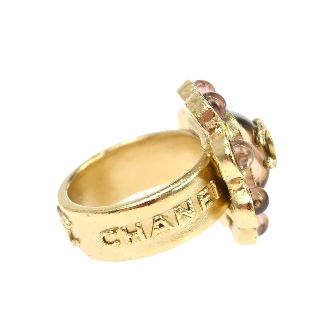CHANEL RING GOLD - 4