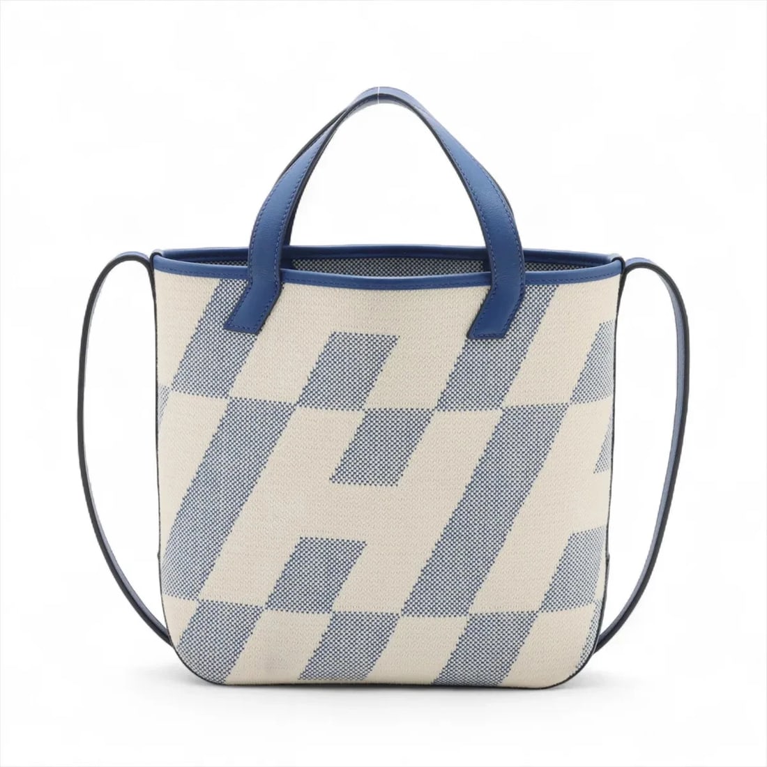 HERMES AMBIE-27 PM TOILE H BLUE SILVER: Hermes Ambie-27 PM Toile H Blue Silver Brand: Hermès Type: Shoulder bag Material: Toile H Color: Blue Size: Height:9.6inch Length:9.4inch Depth:3.3inch Handle height:3.9inch Accessories: None