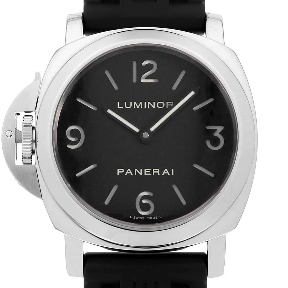 PANERAI LUMINOR: PANERAI Luminor Brand: PANERAI Type: Wrist watch Material: Band Material rubber, Case Material Stainless Steel Color: Dial Color Black Size: Case:W44mm Accessories: None Accessories Notice