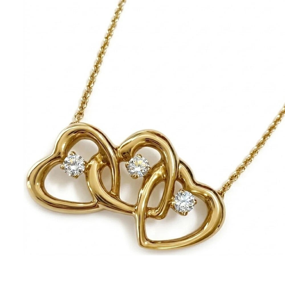 VINTAGE TIFFANY & CO TRIPLE 3 LOVING HEART NECKLACE: "Vintage Tiffany & Co Triple 3 Loving Heart Necklace Brand: Tiffany & Co. Type: Necklace Material: 18k Yellow Gold, 18k Yellow Gold, Color: Yellow Size: Chain Length: Approx. 42.5 cm / Approx. 16.7 in
