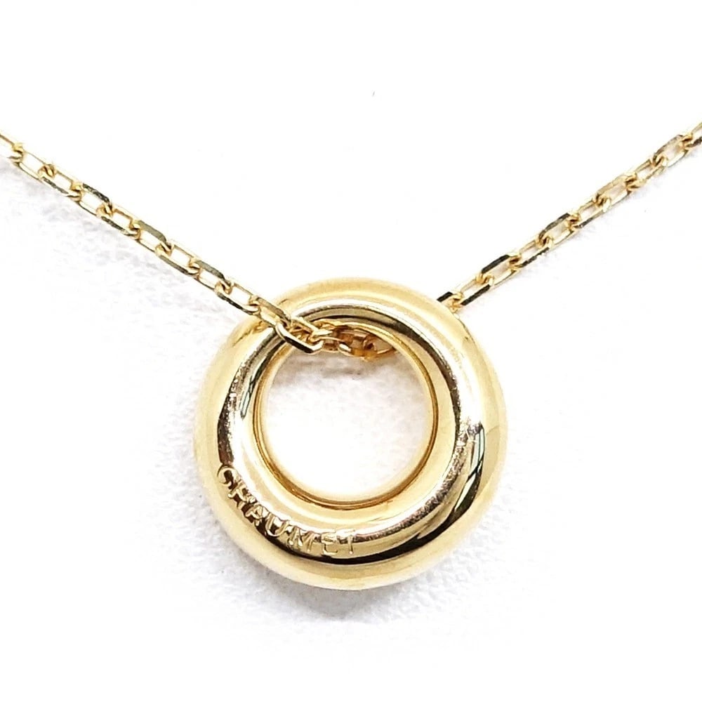 CHAUMET ANNEAU ROUND RING CHAIN NECKLACE PENDANT (1 of 5)