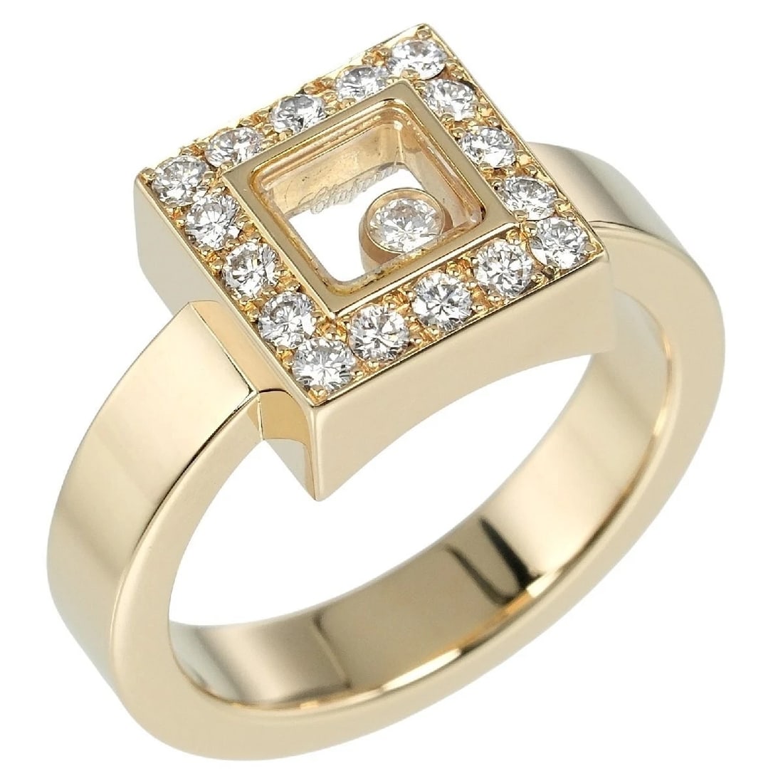 CHOPARD HAPPY SQUARE BAND RING - 2