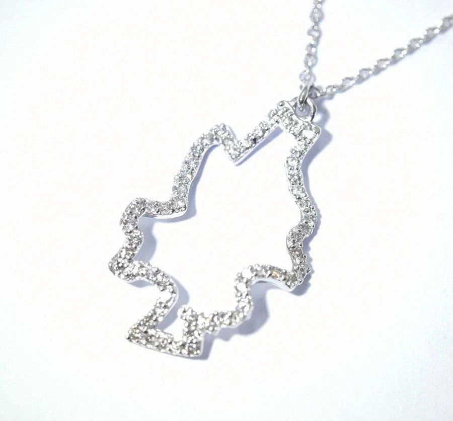 TIFFANY & CO FRANK GEHRY DIAMOND 18K WHITE GOLD NECKLACE PENDANT (1 of 4)