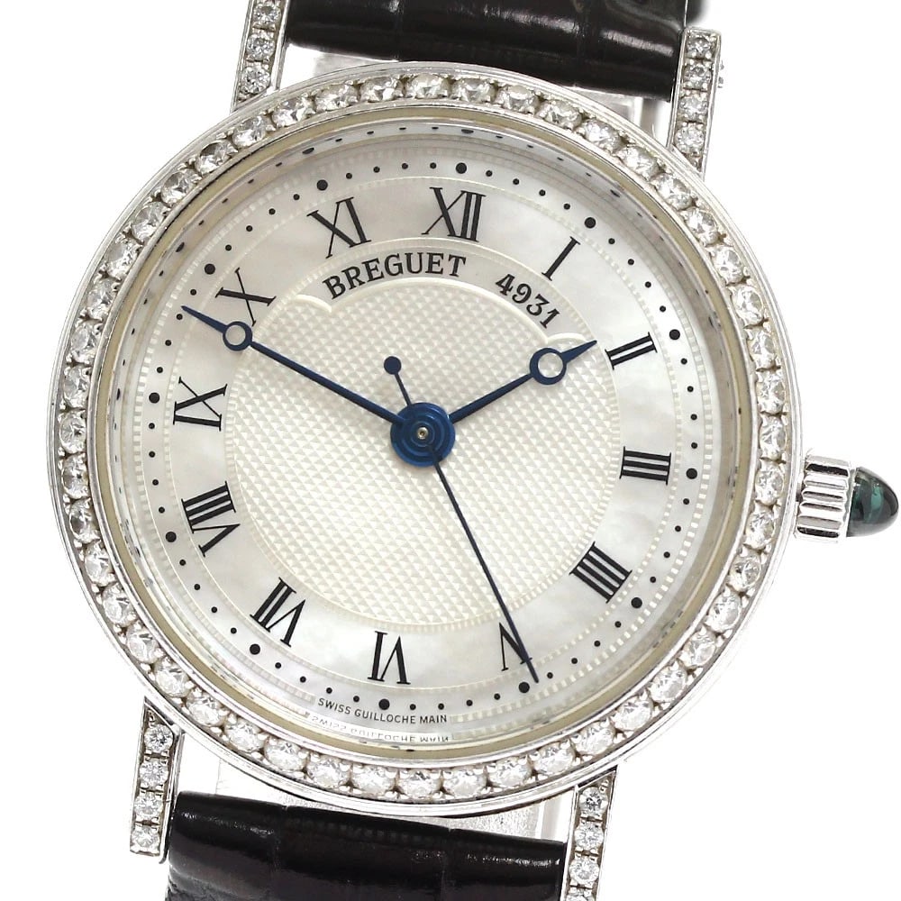 BREGUET CLASSIC WATCH: Breguet Classic Watch Brand: Breguet Type: wristwatch Material: Case Material: K18WG Belt Material: Leather (K18WG buckle) Color: Dial Color White Mother-of-Pearl Size: Case Size (W): Approx. 30mm Bel