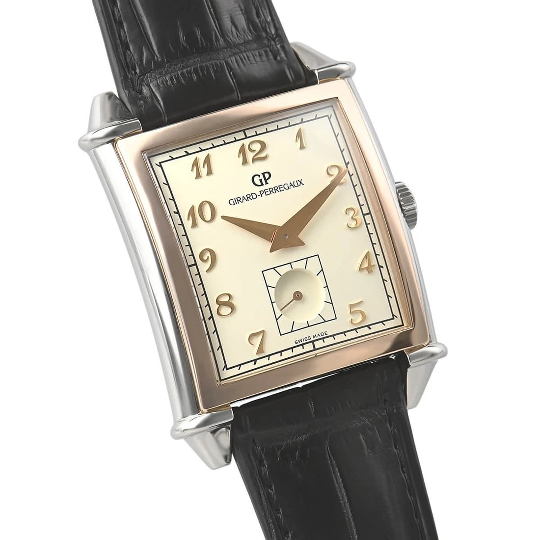GIRARD PERREGAUX IVORY WATCH: GIRARD PERREGAUX Ivory Watch Brand: GIRARD PERREGAUX Type: wristwatch Material: Stainless Steel & Pink Gold Color: Dial Color Ivory Size: Case Size: 36.20 x 35.25 mm Accessories: None Acce