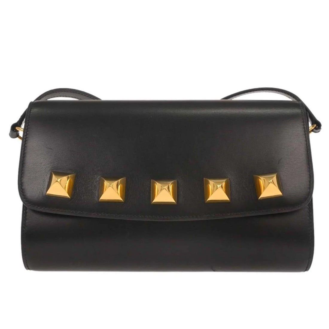 HERMES BLACK BOX CALF DOGGY MEDOR SHOULDER BAG: Hermes Black Box Calf Doggy Medor Shoulder Bag Brand: HERMÈS Type: Shoulder Bag Material: Box Calf Color: Black Size: W 8.7 x H 5.5 x D 2.0 " Strap Drop. 16.5 " Accessories: None Accessori
