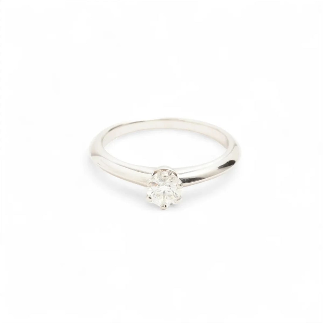TIFFANY SOLITAIRE DIAMOND RING PT9