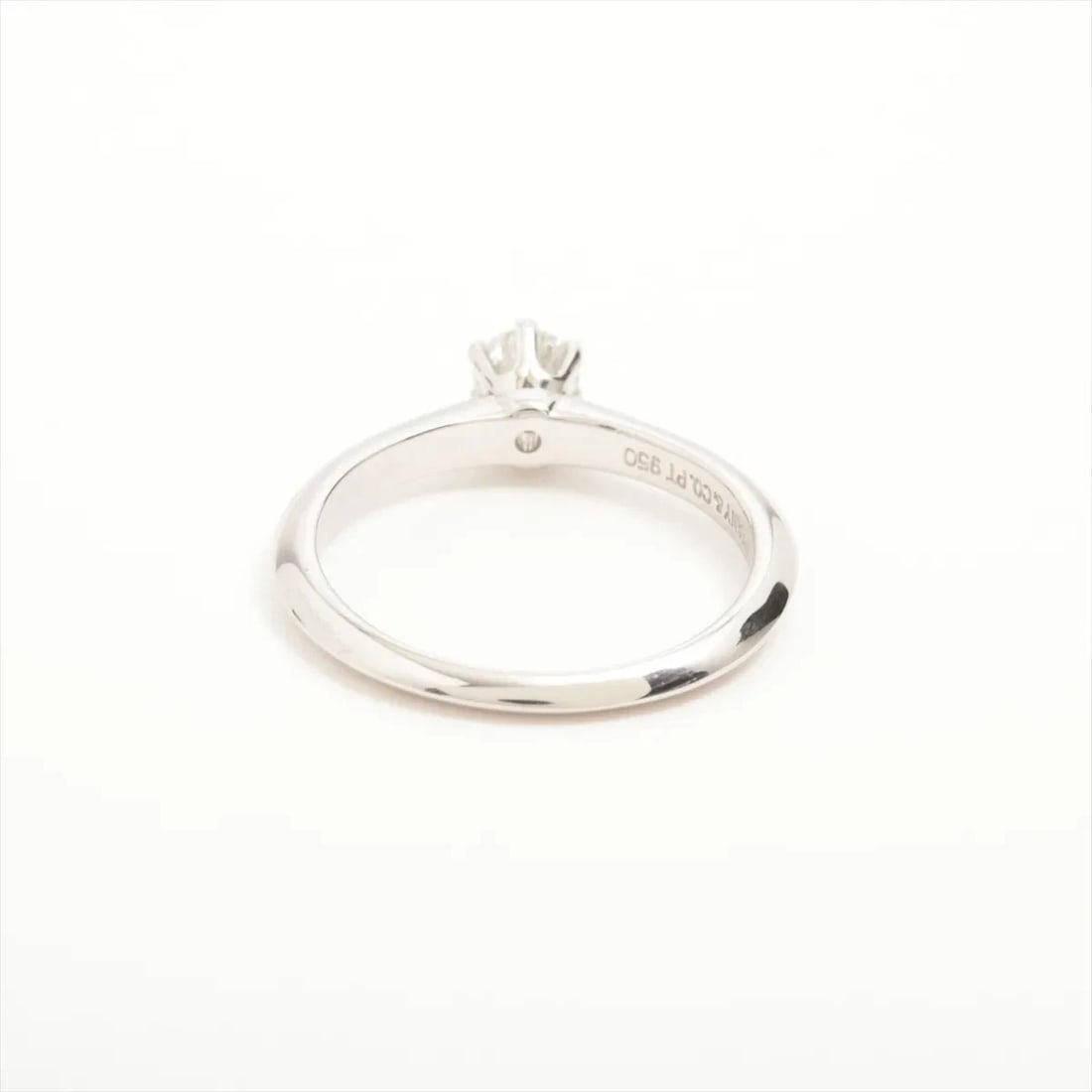 TIFFANY SOLITAIRE DIAMOND RING PT9 - 2