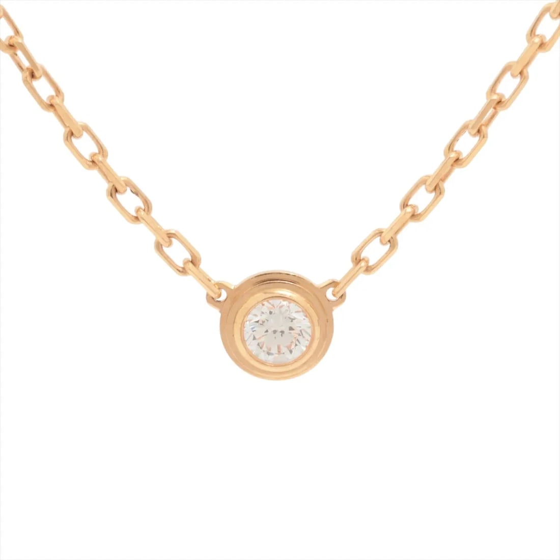 CARTIER D'AMOUR SM DIAMOND NECKLACE 750(PG): Cartier D'amour SM diamond Necklace 750(PG) Brand: Cartier Type: Necklace Material: 750(PG), Main Stone/Creation Natural Color: pink Gold Size: Size(CM)Chain length:41 Accessories: None Accessories