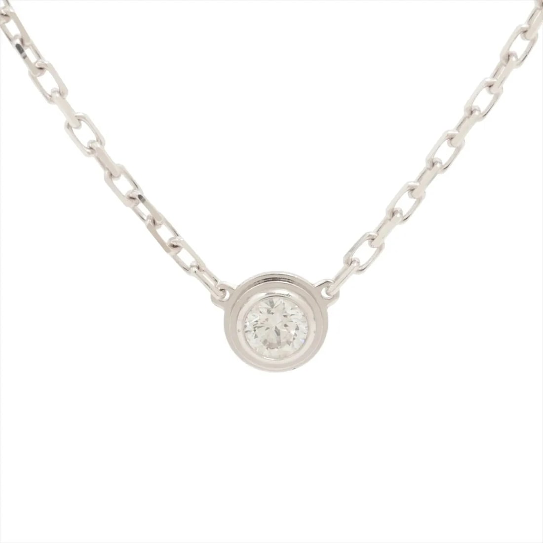 CARTIER D'AMOUR SM DIAMOND NECKLACE 750(WG): Cartier D'amour SM diamond Necklace 750(WG) Brand: Cartier Type: Necklace Material: 750(WG), Main Stone/Creation Natural Color: White Size: Size(CM)Chain length:40.7 Size(Inch)Chain Length:16.0inch