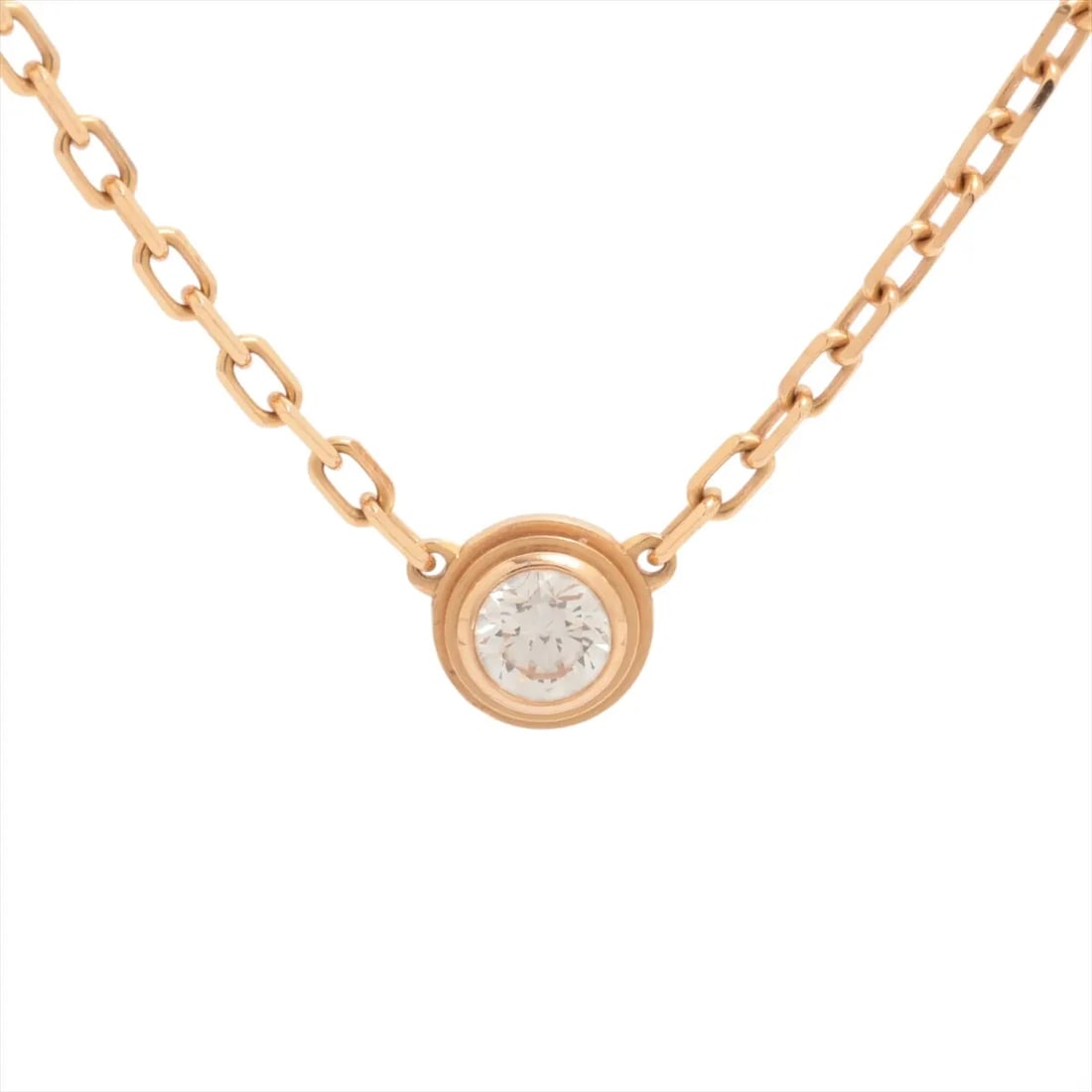 CARTIER D'AMOUR SM DIAMOND NECKLACE 750(PG): Cartier D'amour SM diamond Necklace 750(PG) Brand: Cartier Type: Necklace Material: 750(PG), Main Stone/Creation Natural Color: pink Gold Size: Size(CM)Chain length:41.1 Size(Inch)Chain Length:16.2inc