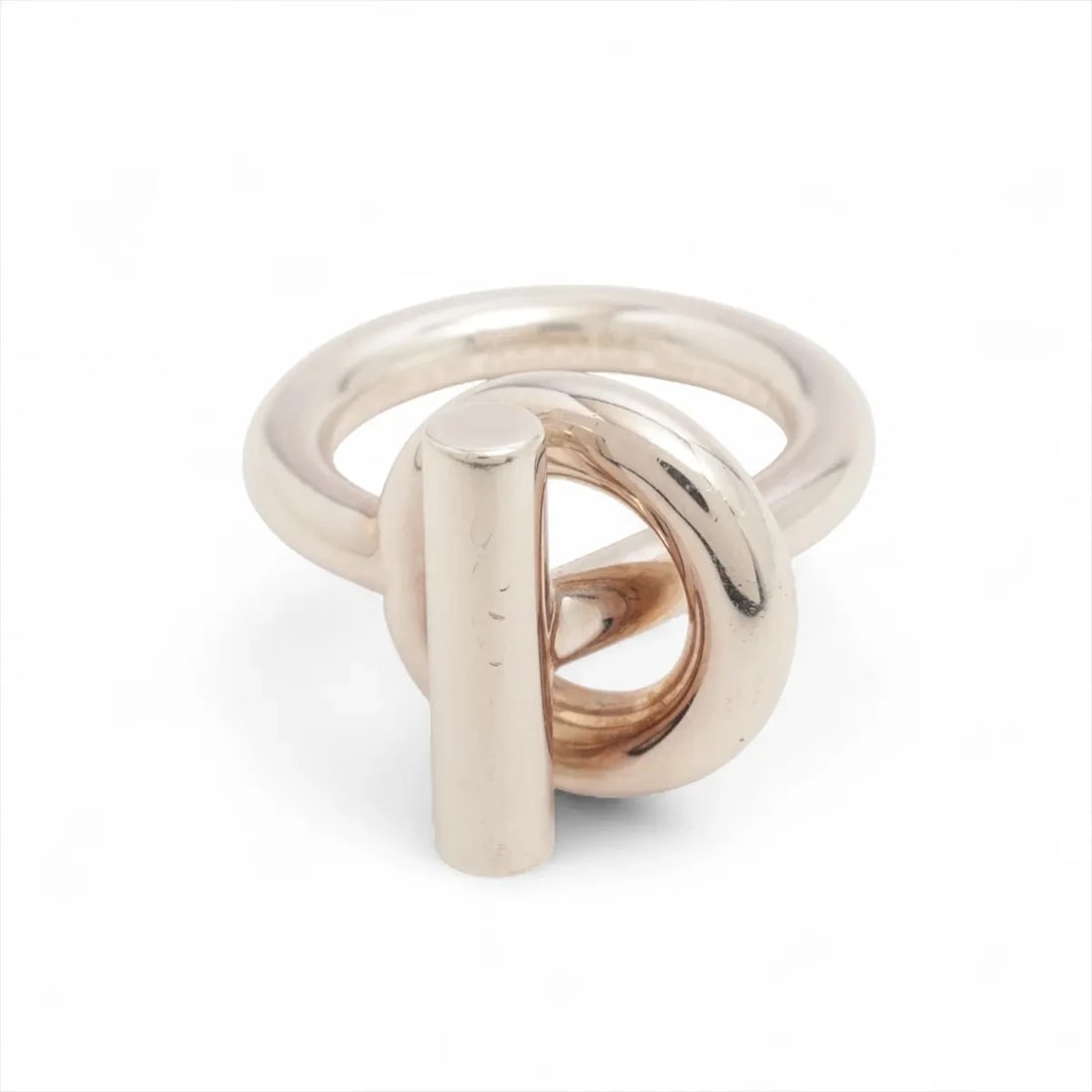 HERMES ECHAPPEE RING 925 SILVER: "Hermes Echappee Ring 925 Silver Brand: Hermes Type: Ring Material: 925 Silver, Color: Silver Size: 4.75 - 5 US Accessories: None Accessories Notice: When purchasing pre-owned goods, please refer to