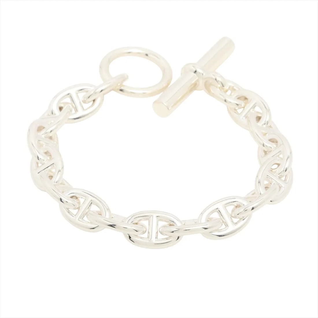 HERMES CHAÎNE D'ANCRE PM BRACELET 16 FRAMES 925 SILVER: "Hermes Chaîne d'Ancre PM Bracelet 16 frames 925 Silver Brand: Hermes Type: Bracelet Material: 925 Silver, Color: Silver Size: Size(CM)Bracelet length:13.5 Size(Inch)Bracelet Length:5.3inch Access