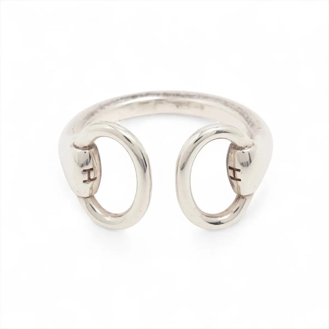 HERMES NAUSICAA RING 925: "Hermes Nausicaa Ring 925 Brand: Hermes Type: Ring Material: 925 Silver, Color: Silver Size: 6.25 - 6.5 US Accessories: None Accessories Notice: When purchasing pre-owned goods, please ref