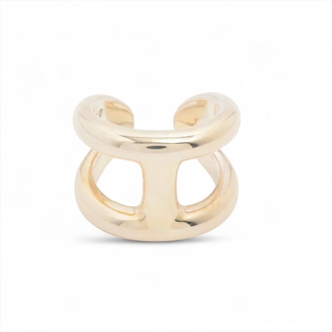 HERMES OSMO'S GM RING 925 SILVER: "Hermes Osmo's GM Ring 925 Silver Brand: Hermes Type: Ring Material: 925 Silver, Color: Silver Size: 6.25 - 6.5 US Accessories: None Accessories Notice: When purchasing pre-owned goods, pl