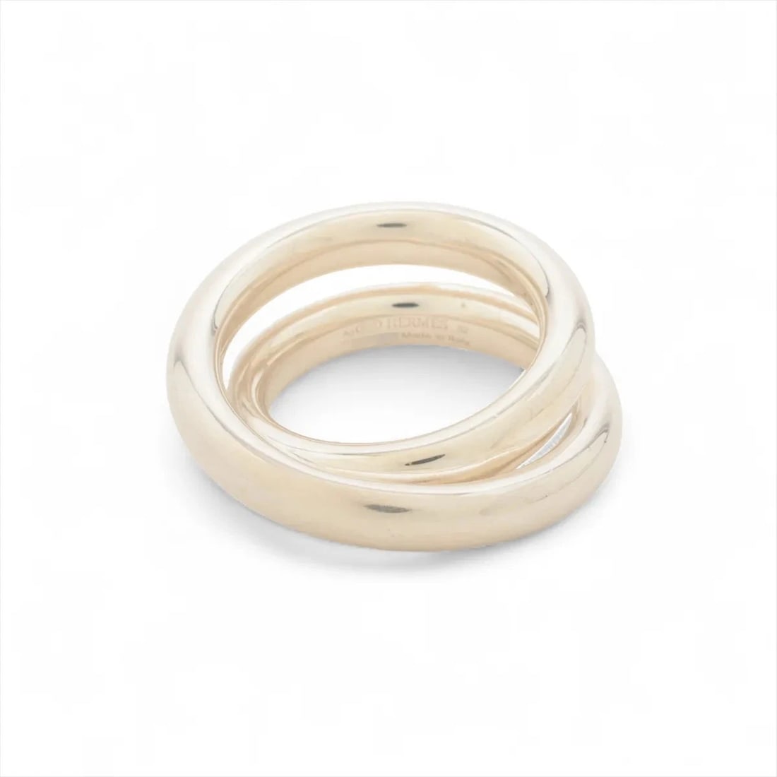 HERMES VERTIGESRING 925 SILVER: "Hermes VertigesRing 925 Silver Brand: Hermes Type: Ring Material: 925 Silver, Color: Silver Size: 6 US Accessories: None Accessories Notice: When purchasing pre-owned goods, please refer