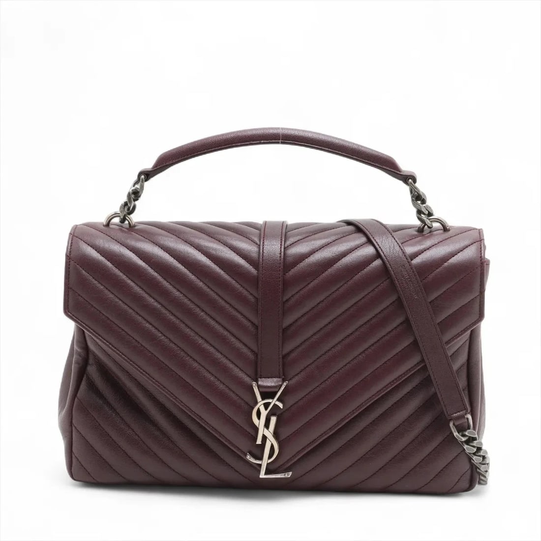 GUCCI CLASSIC LEATHER 2 WAY SHOULDER BAG: Gucci Classic Leather 2 Way Shoulder Bag Brand: Gucci Type: Shoulder bag Material: Leather Color: Bordeaux Size: Height:7.7inch Length:12.0inch Depth:3.1inch Handle height:3.0inch Accessories: Non