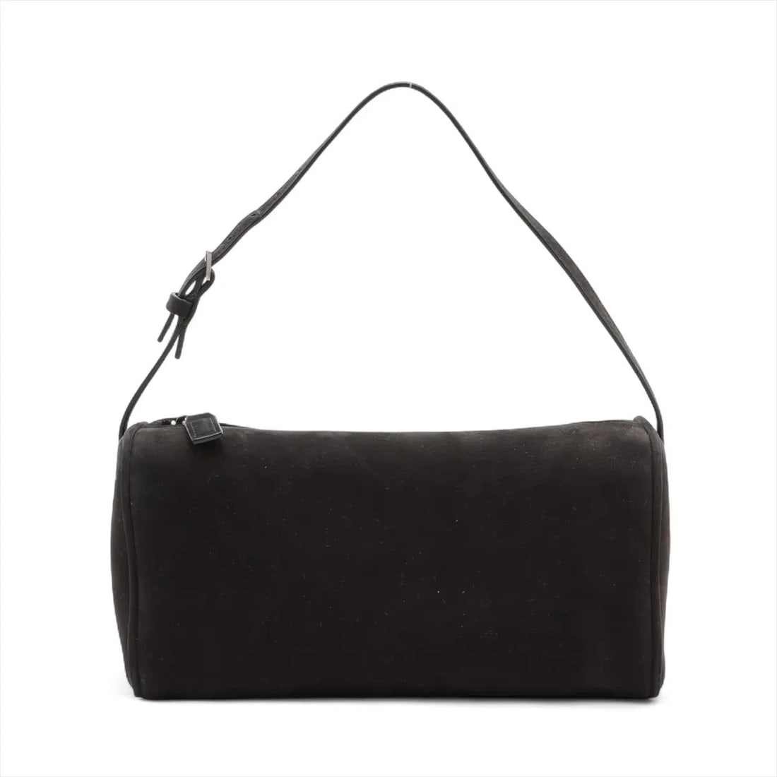 THE ROW SUEDE HAND BAG: The Row Suede Hand bag Brand: The Row Type: Hand bag Material: Suede Color: Black Size: Height:3.7inch Length:7.5inch Depth:3.0inch Handle height:4.5inch Accessories: None Accessories Noti