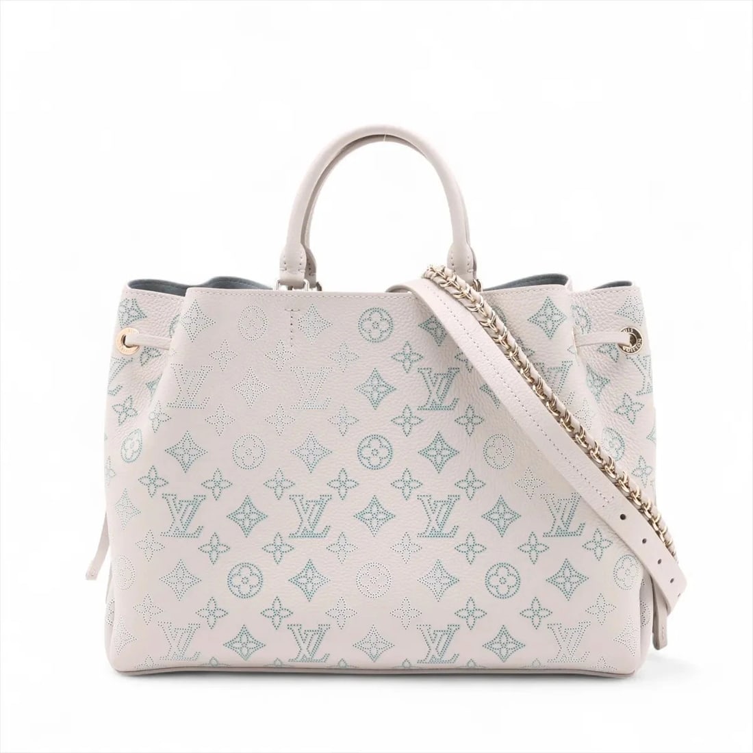 LOUIS VUITTON MAHINA FLIGHT MODE BELLA TOTE BAG: Louis Vuitton Mahina flight mode Bella Tote Bag Brand: Louis Vuitton Type: Hand bag Material: none Color: Greige Size: Height:9.4inch Length:12.8inch Depth:5.1inch Handle height:3.9inch Accessorie