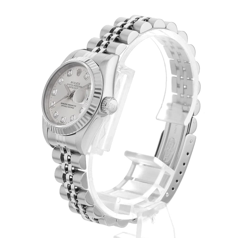 ROLEX DATEJUST DIAMOND SILVER - 2