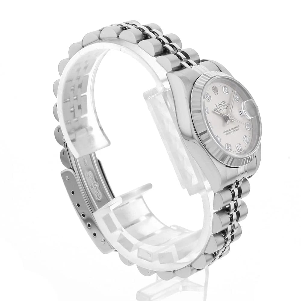 ROLEX DATEJUST DIAMOND SILVER - 3