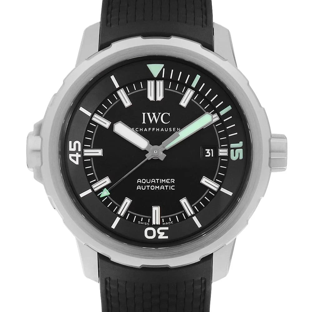 IWC AQUATIMER: IWC Aquatimer Brand: IWC Type: Wrist watch Material: Band Material rubber, Case Material Stainless Steel Color: Dial Color Black Size: Case:W42mm Accessories: None Accessories Notice: When purchasing