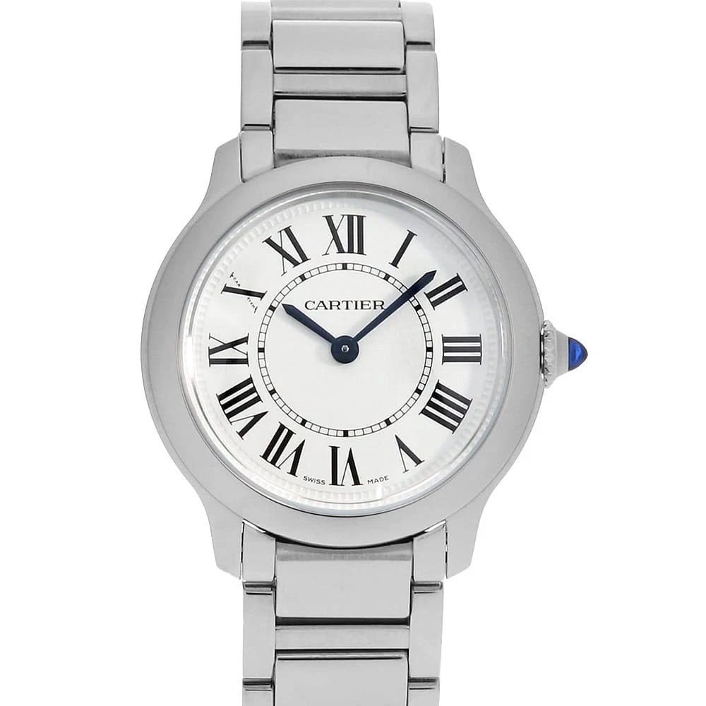CARTIER RONDE MUST SILVER: Cartier Ronde Must Silver Brand: Cartier Type: Wrist watch Material: Band Material Stainless Steel, Case Material Stainless Steel Color: Dial Color Silver Size: Case:W29mm Circumference of Wrist:14cm