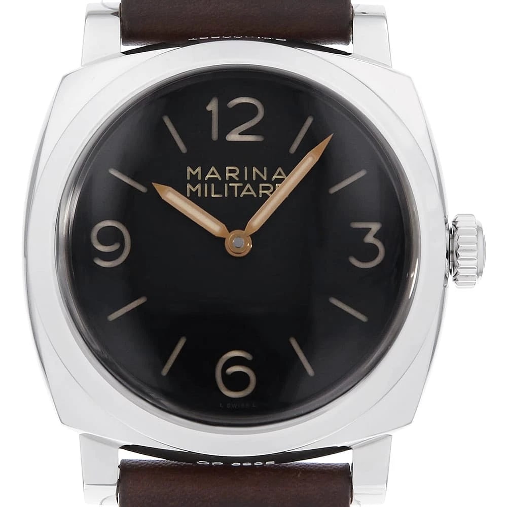 PANERAI RADIOMIR BLACK: PANERAI Radiomir Black Brand: PANERAI Type: Wrist watch Material: Band Material Calfskin, Case Material Stainless Steel Color: Dial Color Black Size: Case:W47mm Accessories: None Accessori