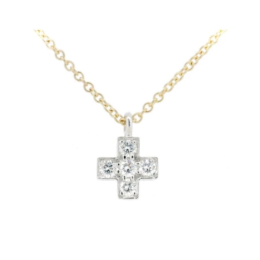 TIFFANY & CO. CROSS K18YG PT950NECKLACE: "Tiffany & Co. Cross K18YG Pt950Necklace Brand: Tiffany & Co. Type: Necklace Material: K18 / Pt950Yellow Gold/Platinum Main Stone/Creation Natural Color: Yellow Gold/Platinum Size: Top Size: Approx. W