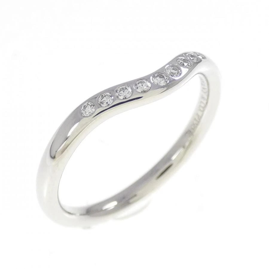 TIFFANY & CO. CURVED BAND PT950 RING: Tiffany & Co. Curved Band Pt950 Ring Brand: Tiffany & Co. Type: Ring Material: PLATINUM 950, Main Stone/Creation Natural Color: Platinum Size: US Size No. 5-5.5 Accessories: None Accessor