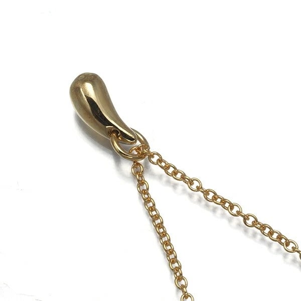 TIFFANY & CO. TEARDROP NECKLACE K18YG YELLOW GOLD: Tiffany & Co. Teardrop Necklace K18YG Yellow Gold Brand: Tiffany & Co. Type: Necklace Material: K18YG (Yellow Gold) Color: Yellow Gold Size: Necklace Length: Approx. 41cm ?Top Size: Approx. 7.7mm (hei