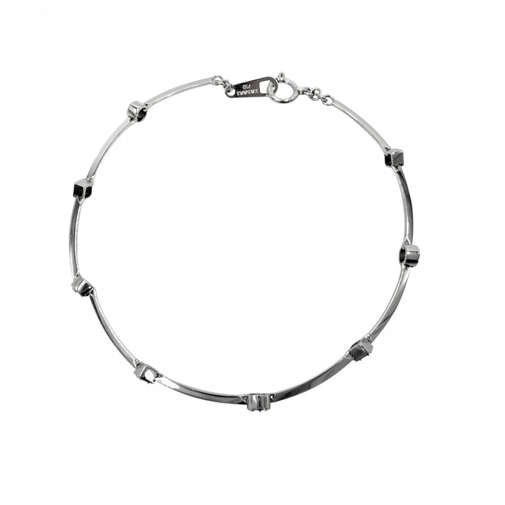 TASAKI K18 WHITE GOLD WOMEN'S BRACELET: Tasaki K18 White Gold Women's Bracelet Brand: Tasaki Type: Bracelet Material: 18K White Gold, Main Stone/Creation Natural Color: White Gold Size: Wrist circumference: approx. 17.5cm, Width: approx. 0.