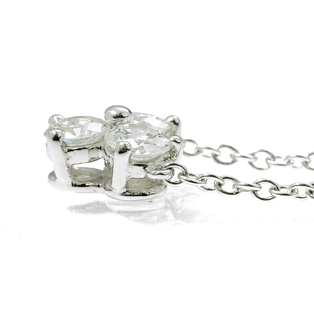 TIFFANY & CO. ARIA NECKLACE PLATINUM: Tiffany & Co. Aria Necklace Platinum Brand: Tiffany & Co. Type: Necklace Material: Platinum (Pt950), Main Stone/Creation Natural Color: Platinum Size: Top Design Size: Approx. 6.0 x 6.7 x 3.7mm Chain 